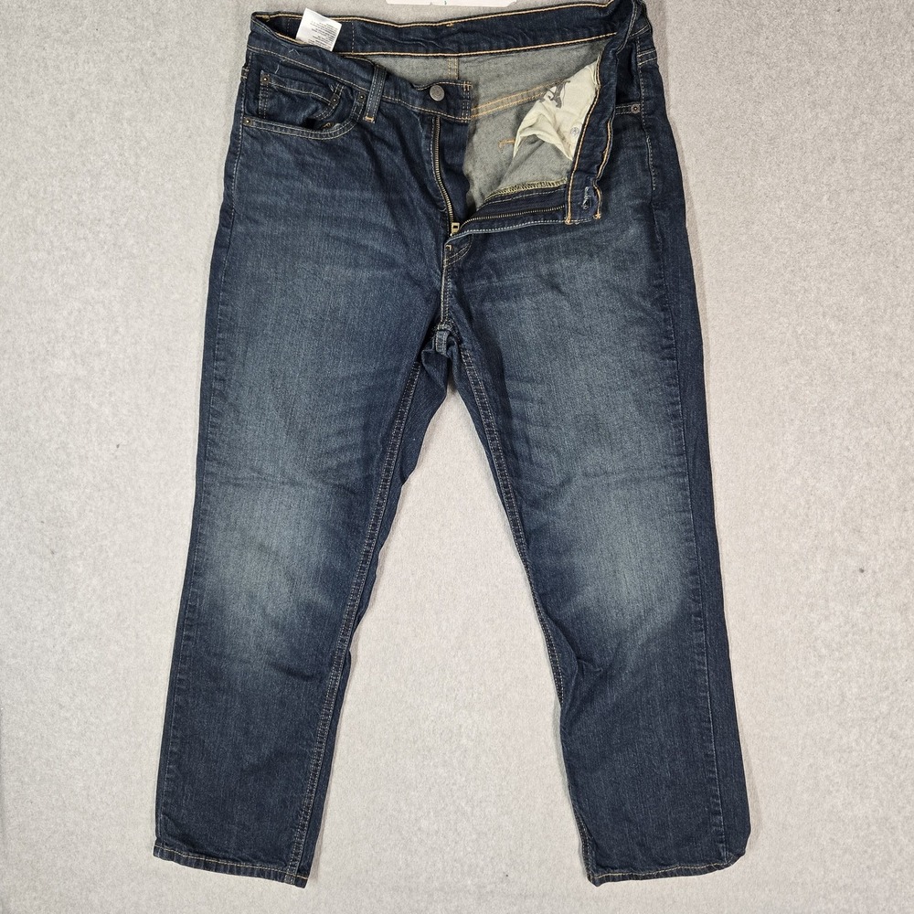 Levi's 541 Men Jeans 33X30‎ Blue Denim Athletic Taper Medium Wash 27" Inseam